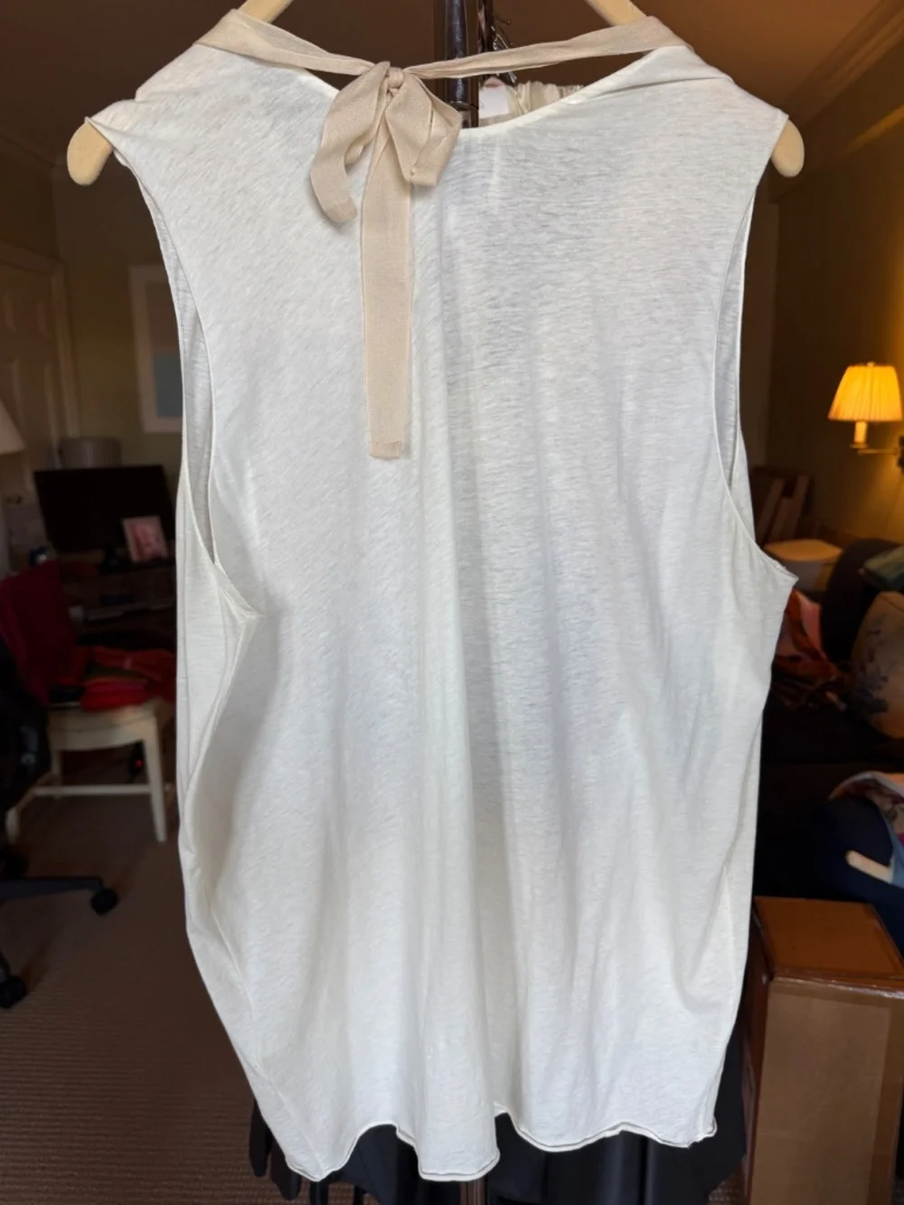 3.1 Phillip Lim Ivory Embellished Crochet Tank Top – Size Large - Picture 5 of 6